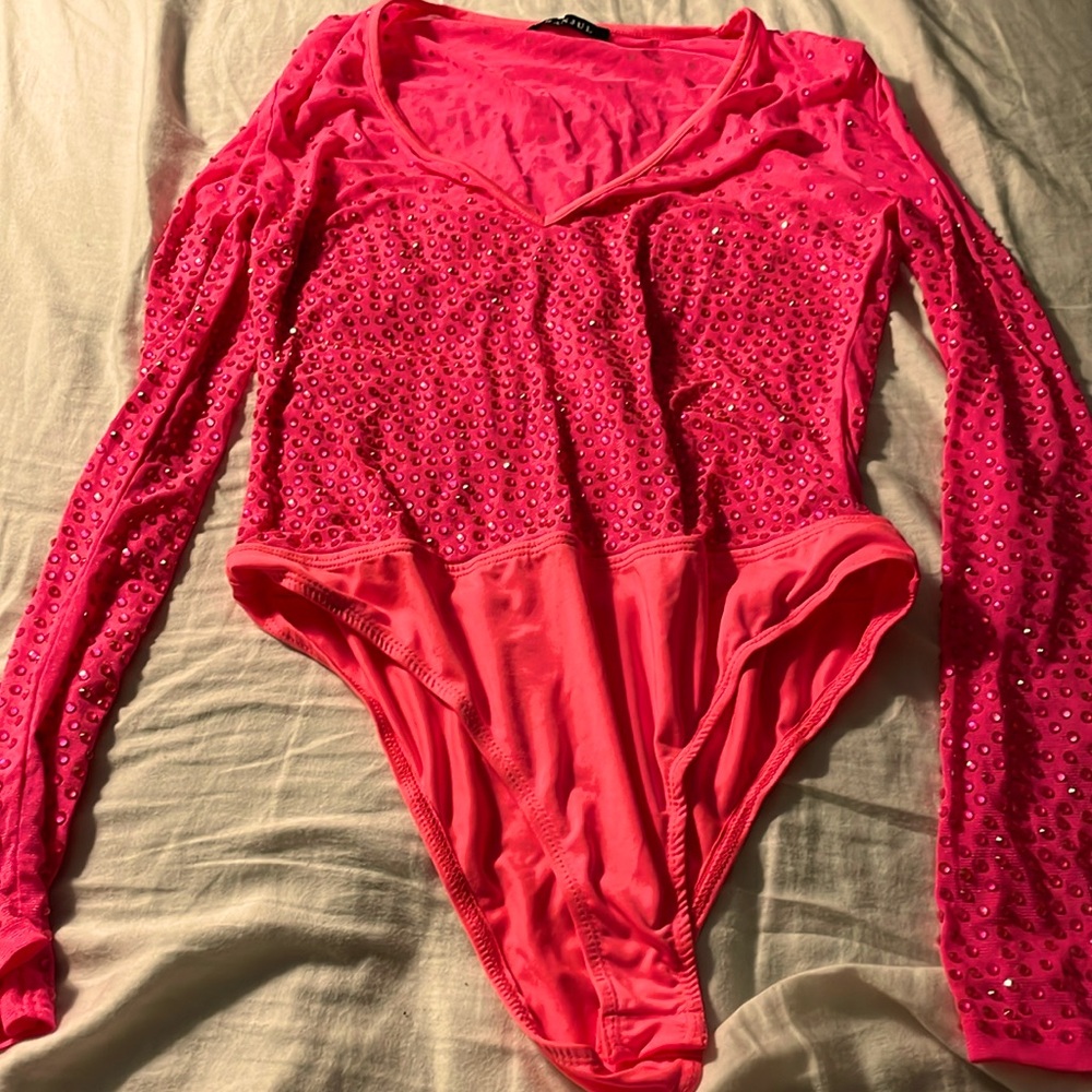 Neon Pink Banjul Leotard 💎